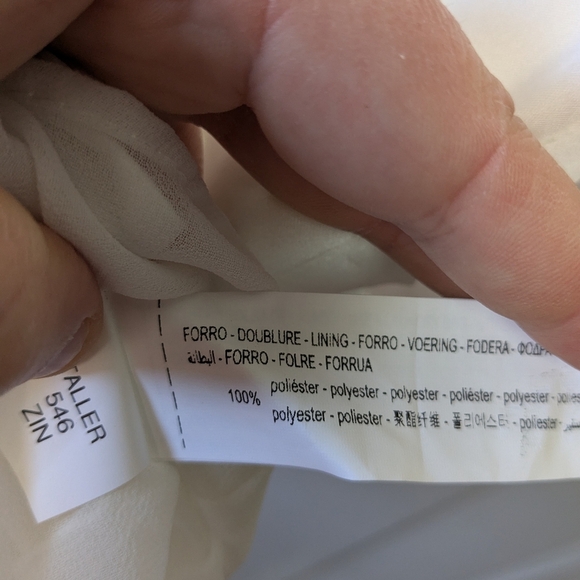 ZARA white Silk Texture Short Dress Size XS Size Zipper Long Sleeves - Picture 9 of 13